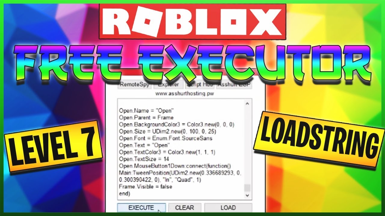 Insane Roblox Free Executor Level 7 Loadstring Full Lua Execute Gui S And More Youtube