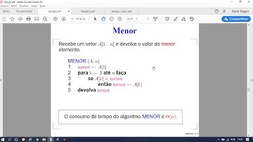 Construção e Análise de Algoritmos - UFC - Seleção do k-ésimo mínimo (aula1)