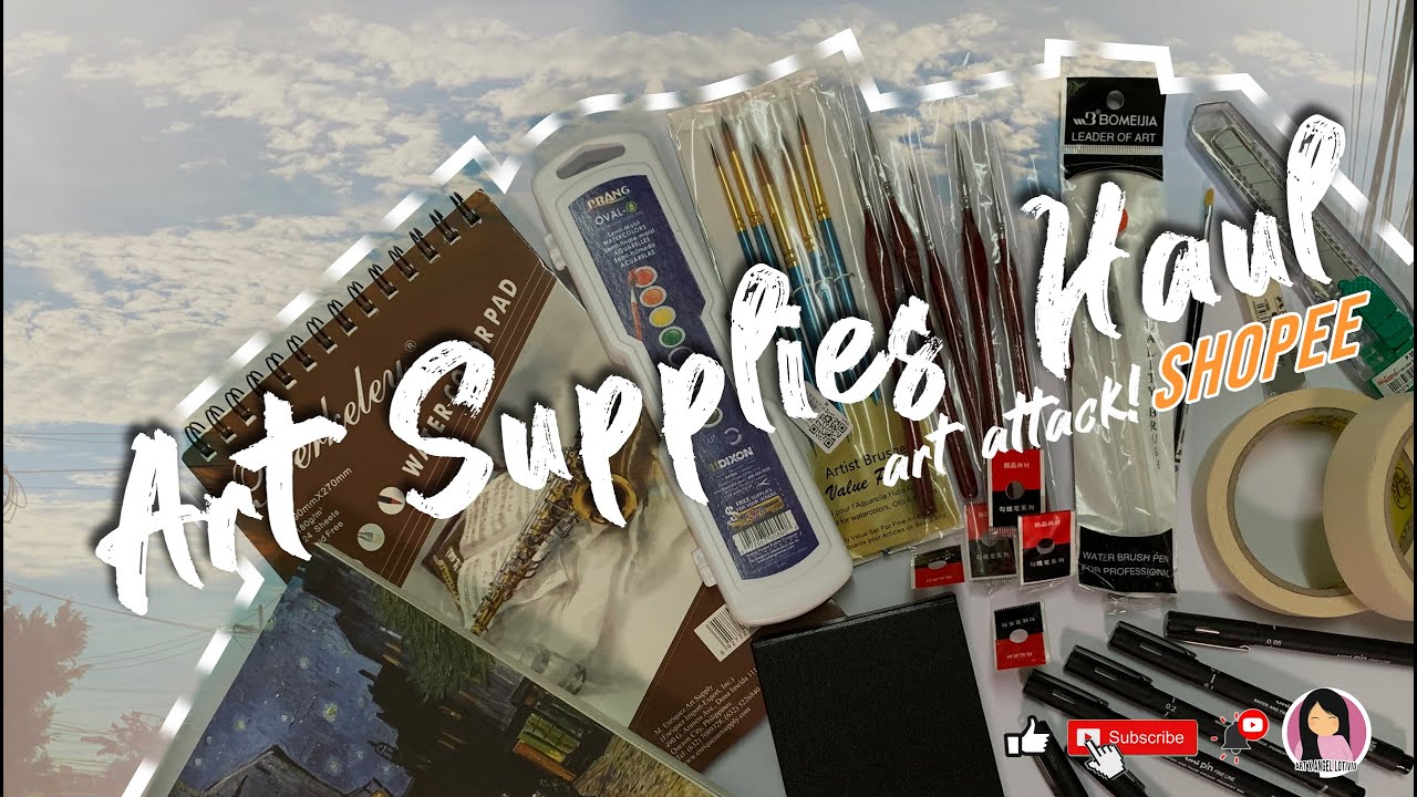 Art supplies Haul Shopee PH YouTube