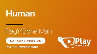 Rag&#39;n&#39;Bone Man - Human - Karaoke 🎤 PlayKaraoke Instrumental