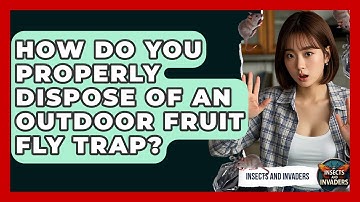 How Do You Properly Dispose Of An Outdoor Fruit Fly Trap? - Insects and Invaders