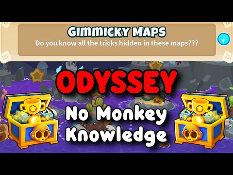 BTD6 Odyssey No Monkey Knowledge Guide Hard Mode Tutorial Gimmicky Maps 
