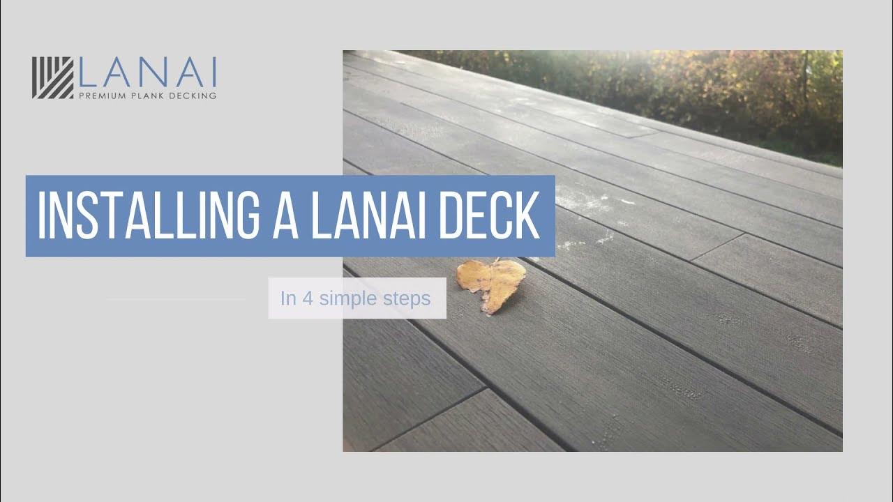 How To Install LANAI Decking YouTube