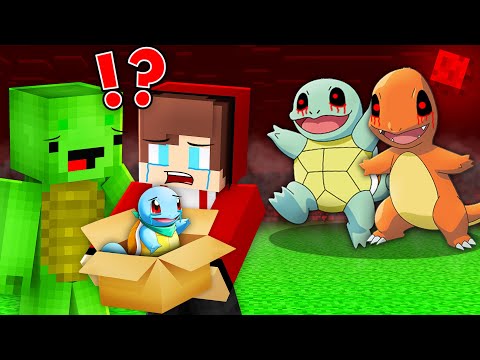 マイゼンとマイキーがマインクラフトで邪悪な両親から赤ちゃんポケモンを救出！