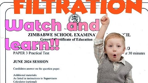 Zimsec 2024 Combined Science Practical Paper 3 question 1Separating soluble substance from a mixture