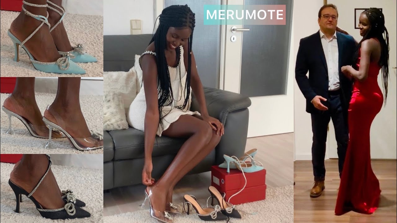 TRYING ON STYLISH HIGH HEELS FROM MERUMOTE