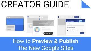 Preview and Publish in The New Google Sites