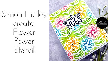 Simon Hurley create. | Flower Power Stenciled Background