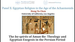 The ba-spirits of Amun-Re Theology and Egyptian Exegesis in the Persian Period