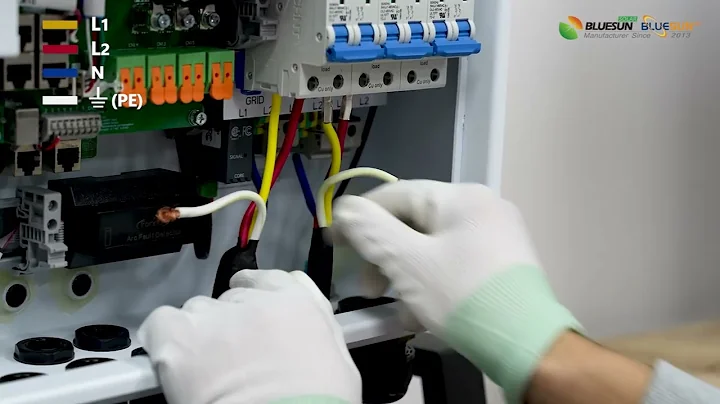 Bluesun 10KW Inverter & 10kWh Lithium Battery Wiring installation