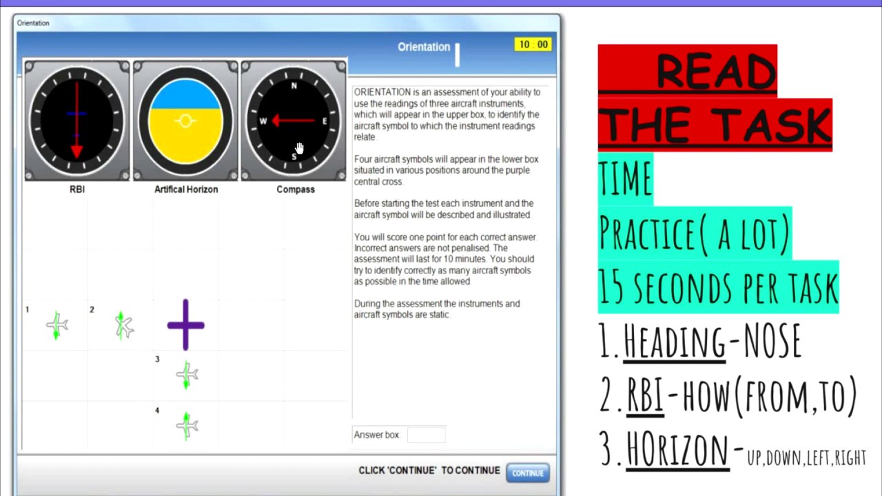 COMPASS TEST FOR PILOTS ORIENTATION YouTube