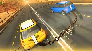 Chained Cars Racing Game - Play Chained Cars against Bollard #1 drive screenshot 1