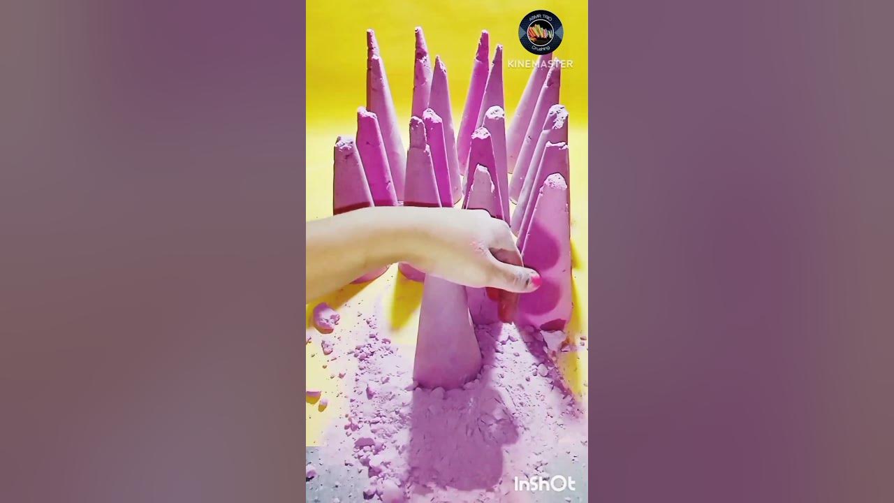 Crushing Asmr baking soda purple asmr YouTube