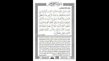 الأية ٢٤/سورة يونس