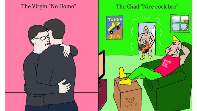 Giga Chad vs Virgin Meme : r/ZombiesInThe90s