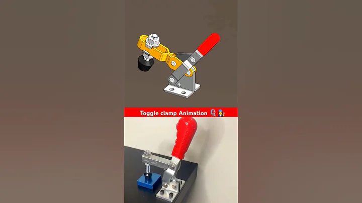 Toggle clamp animation 🗜️👩‍🔧 #engineering #animation #mechanical #3d #cad 🔥