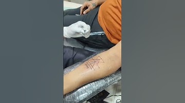 Tattoo Making Time-lapse Video 😍🔥🔥#tattoo #timelapse #viralshort #kayi #trendingshorts #goa #viral
