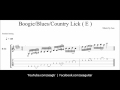 Guitar lick of the day! country/blues/boogie key of E *Fast/Slow demo + TAB*