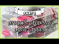 HUGE MAKEUP DECLUTTER PART 1! LIPSTICKS! | MAKEMEUPMISSA