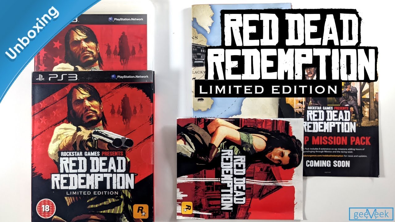 heldig Tøm skraldespanden På daglig basis Red Dead Redemption - Limited Edition - PS3 Unboxing - YouTube