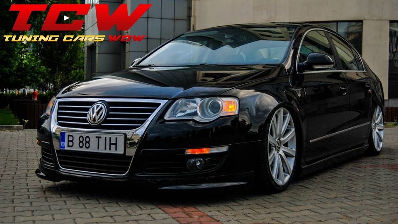 VW Passat B6 Bagged on OEM Rims Tuning Project by Radu 