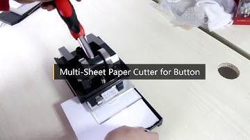 multi sheet paper cutter punch for button maker