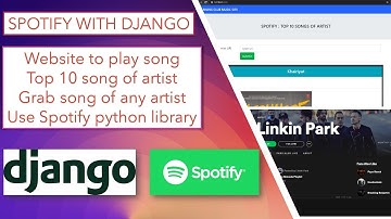 Create music site with django || spotify with django || playlist song website by django