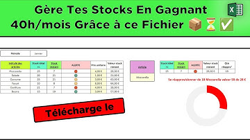 Ce fichier Excel gère tout seul tes stocks — Modèle 2025 (Télécharge le)