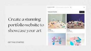 Create a stunning portfolio website to showcase your art