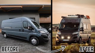 Timelapse - 6 months van conversion in 10 minutes - Fiat Ducato DIY camper / adventure van ⏱️