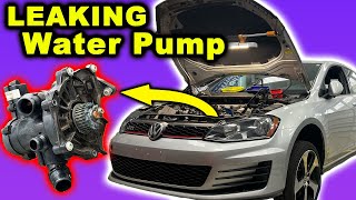 How To Replace A Leaking MK7 2.0t Water Pump by HumbleMechanic 99,020 views 2 months ago 24 minutes