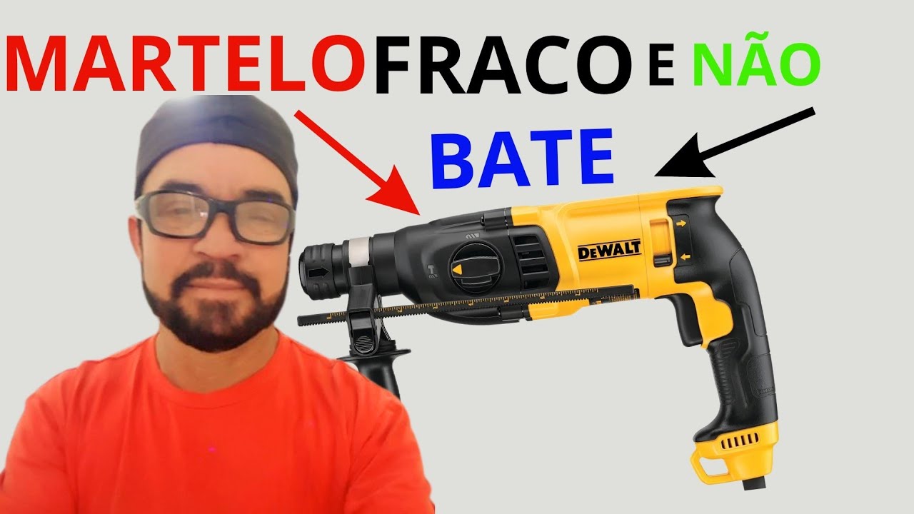 MARTELO DEWALT FRACO E NÃO BATE