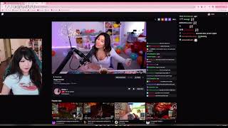 Emiru reacting to Alinity saying that she love hugging her