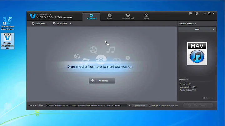 Add M4V files to the M4V to WMV video converter