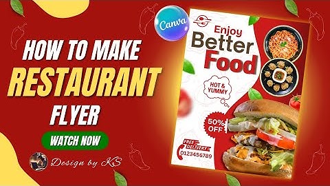 How to Make a Restaurant Flyer in Canva | Canva Tutorial