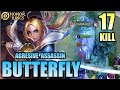 BUTTERFLY Agresive Assassin QUADRAKILL MOMENT best gameplay INSANE DAMAGE! | Honor of Kings (HOK)