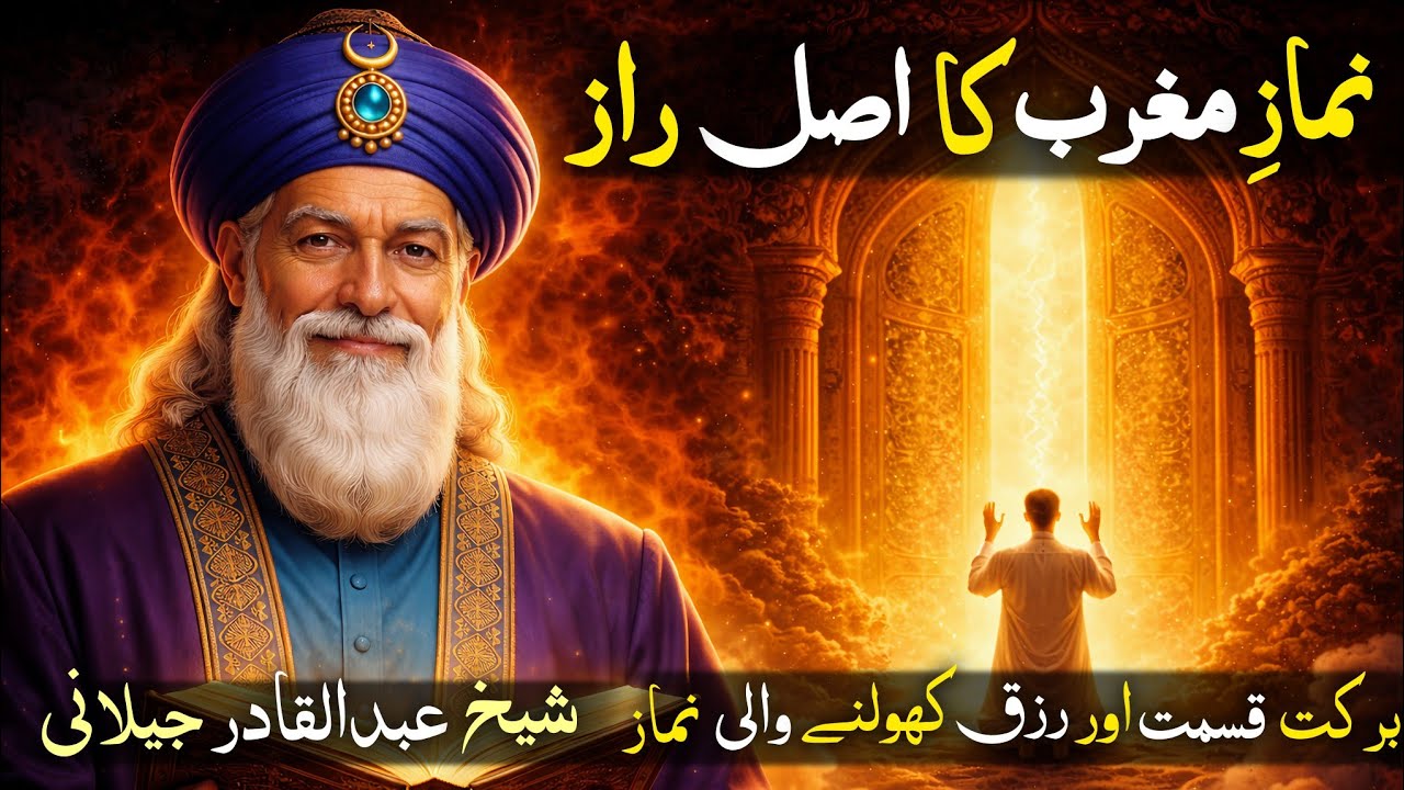 Namaz e Maghrib Ka Asal Raaz | Kismat Rizq Barkat Kholne Wali Namaz | Sheikh Abdul Qadir Jilaniؒ