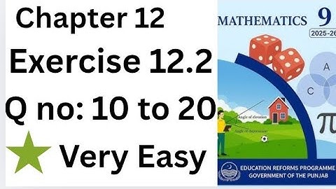 Class 9 maths chapter 12 | Class 9 maths chapter 12 exercise 12.2 | exercise 12.2 complete 