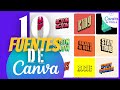 10 Fuentes Gratis en Canva que Harán Destacar tus Diseños ✍️
