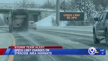 Speed limit changes in bad weather