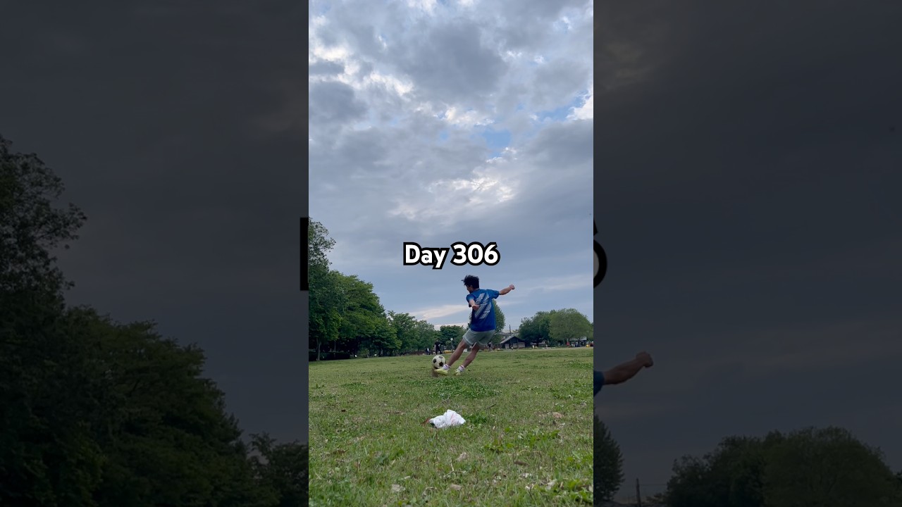 How many days to become left-footed? - Day 306 #shorts #footballtraining #football