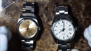 Seiko sarb035 ($300) vs. Rolex Oyster Perpetual ($5100) Comparison - YouTube