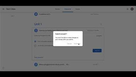 Google Classroom: Respond to a question