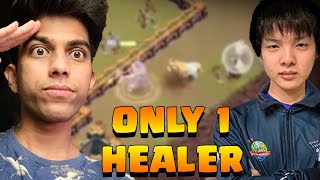 OMG Stars used only 1 Healers for Queen Clash of Clans