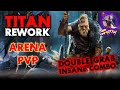 ⚔️[TITAN] REWORK, INSANE CC MOSNTER, OP COMBO DAMAGE - skillbuild - Black Desert Mobile KR (검은사막 모바일