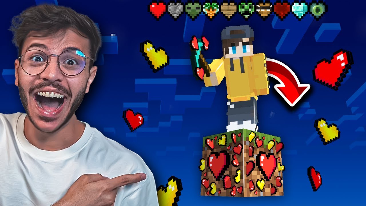 ماين كرافت ون بلوك القلوب !!  ( صار عندي قلوب جديدة !! )