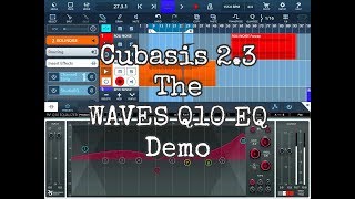 CUBASIS 2.3 - The WAVES Q10 10 Band Para Graphic EQ - Tutorial for the iPad
