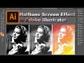 Halftone Screen Effect in Adobe Illustrator