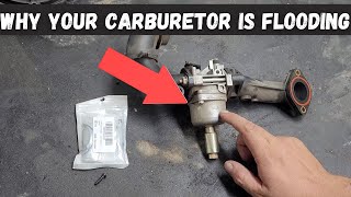 How-To fix a FLOODING Carburetor on YOUR riding lawn mower\/ lawn tractor.