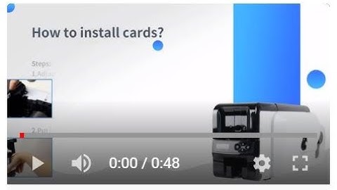 DC-3300 Card Printer Video Guidance 2: Loading the cards